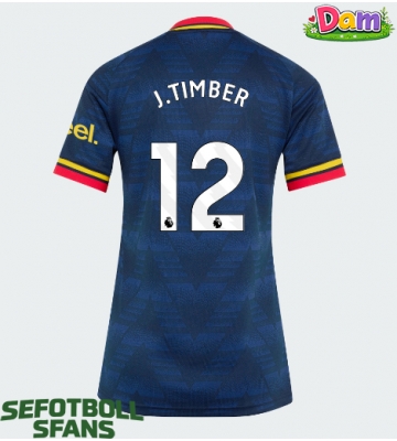Arsenal Jurrien Timber #12 Bortatröja Kvinnor 2026-27 Kortärmad
